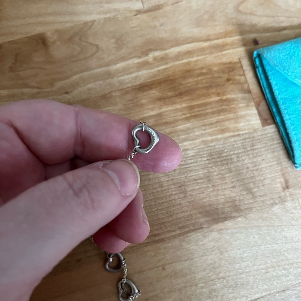 Tiffany & co. Elsa Peretti open heart bracelet